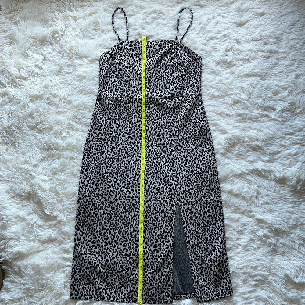 Zara Black and White Slip Midi Dress